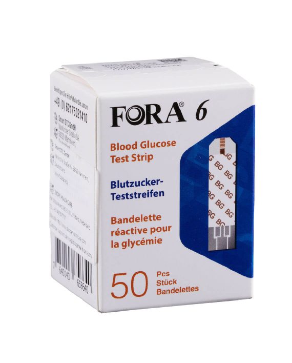 Fora 6 Glucose Teststrips (50 stuks)