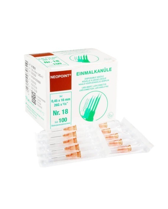 Neopoint Injectienaalden Bruin 26G x 16 mm (100 stuks)