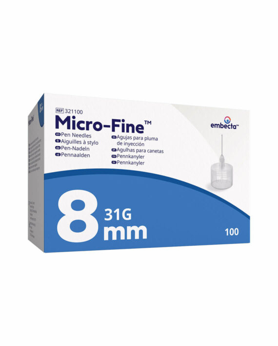 embecta Micro-Fine Pennaalden 8MM 31G (100 stuks)